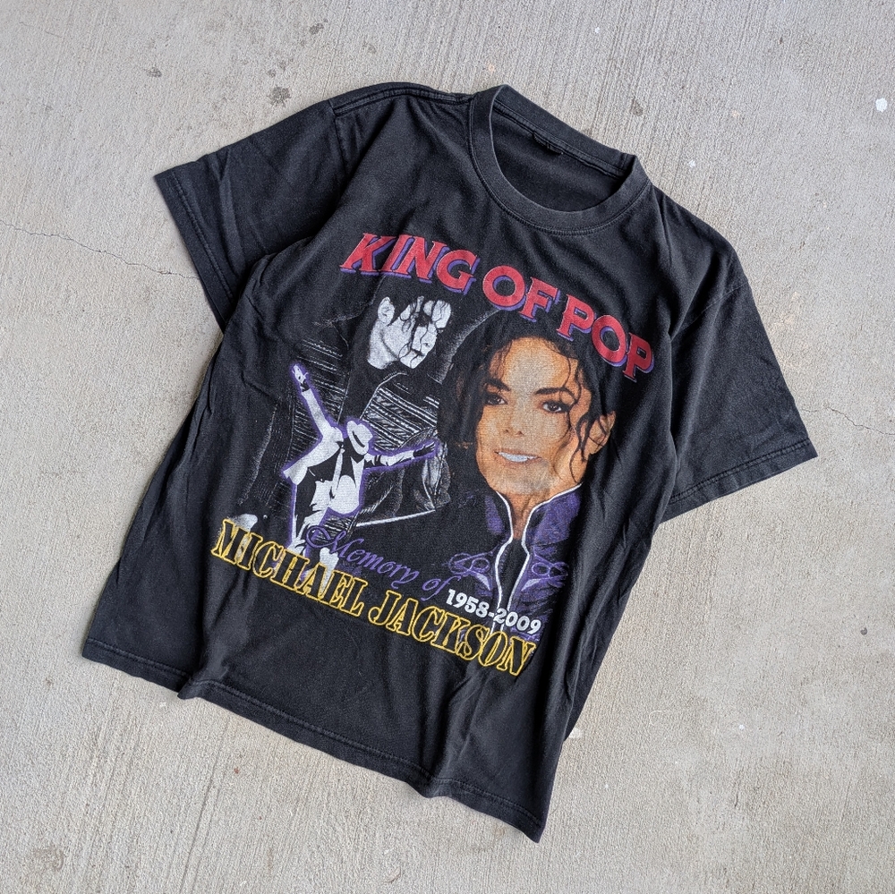 Y2K Michael Jackson King Of Pop Memorial Rap Tee